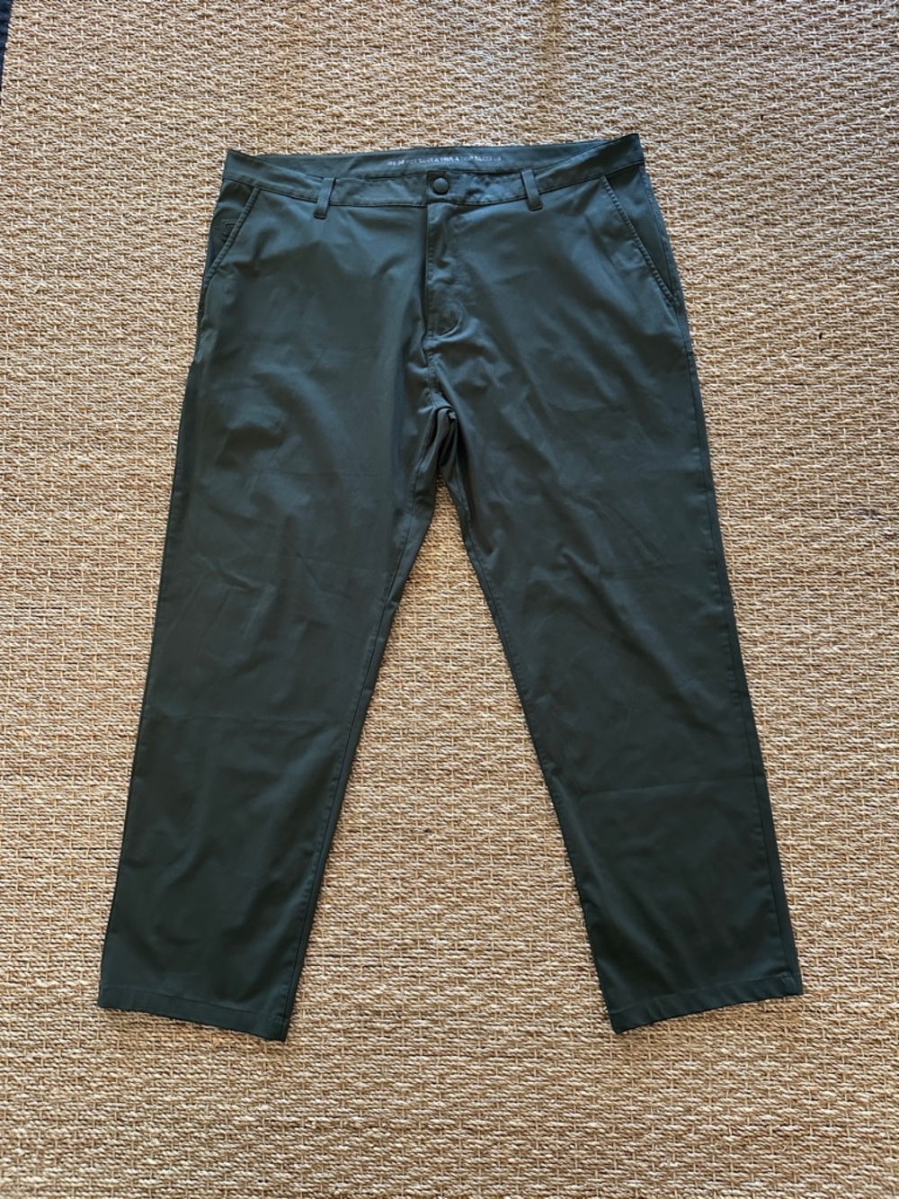 RHONE Commuter Pants Slim, Olive, 38x28